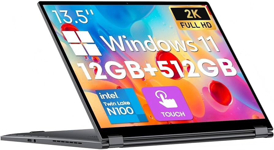 【新品未使用】CHUWI 2in1ノートPC 13.5インチ 12G 512G Amazon.co.jp: CHUWIノートパソコン windows 11Celeron N100 2in1